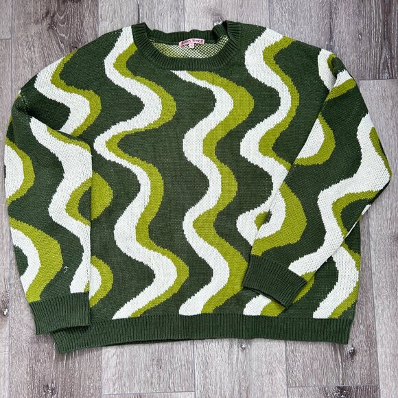 70s Themed Patterned Crewneck - Picture 2 of 2